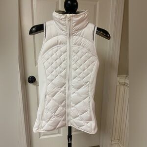 Lululemon white reflective beating winter vest